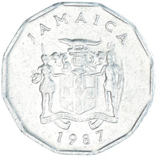Coin, Jamaica, Cent, 1987, British Royal Mint, AU(55-58), Aluminum