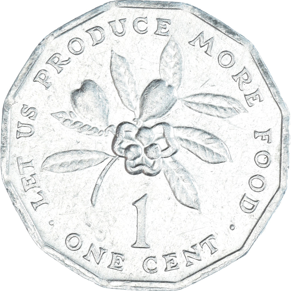 Coin, Jamaica, Cent, 1987, British Royal Mint, AU(55-58), Aluminum