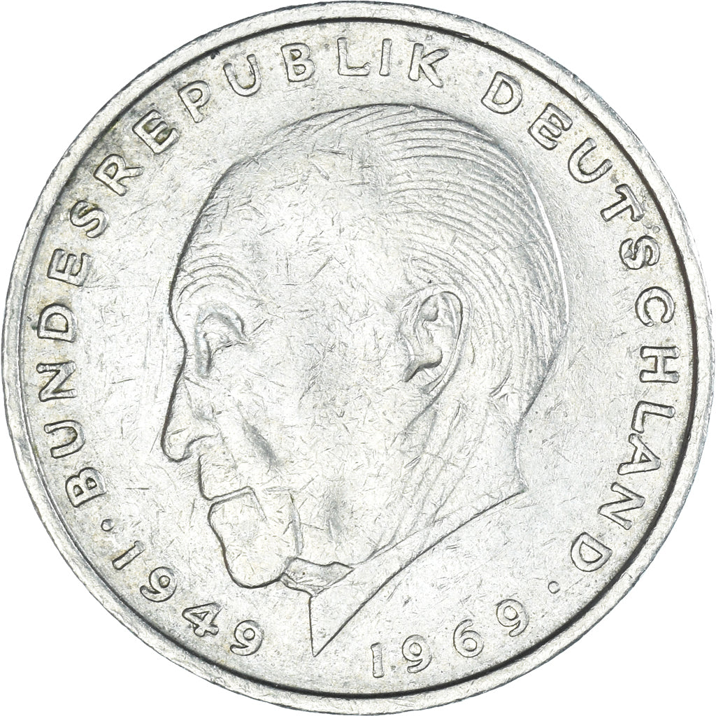 Munten, Federale Duitse Republiek, 2 Mark, 1976, Munich, ZF, Copper-Nickel Clad