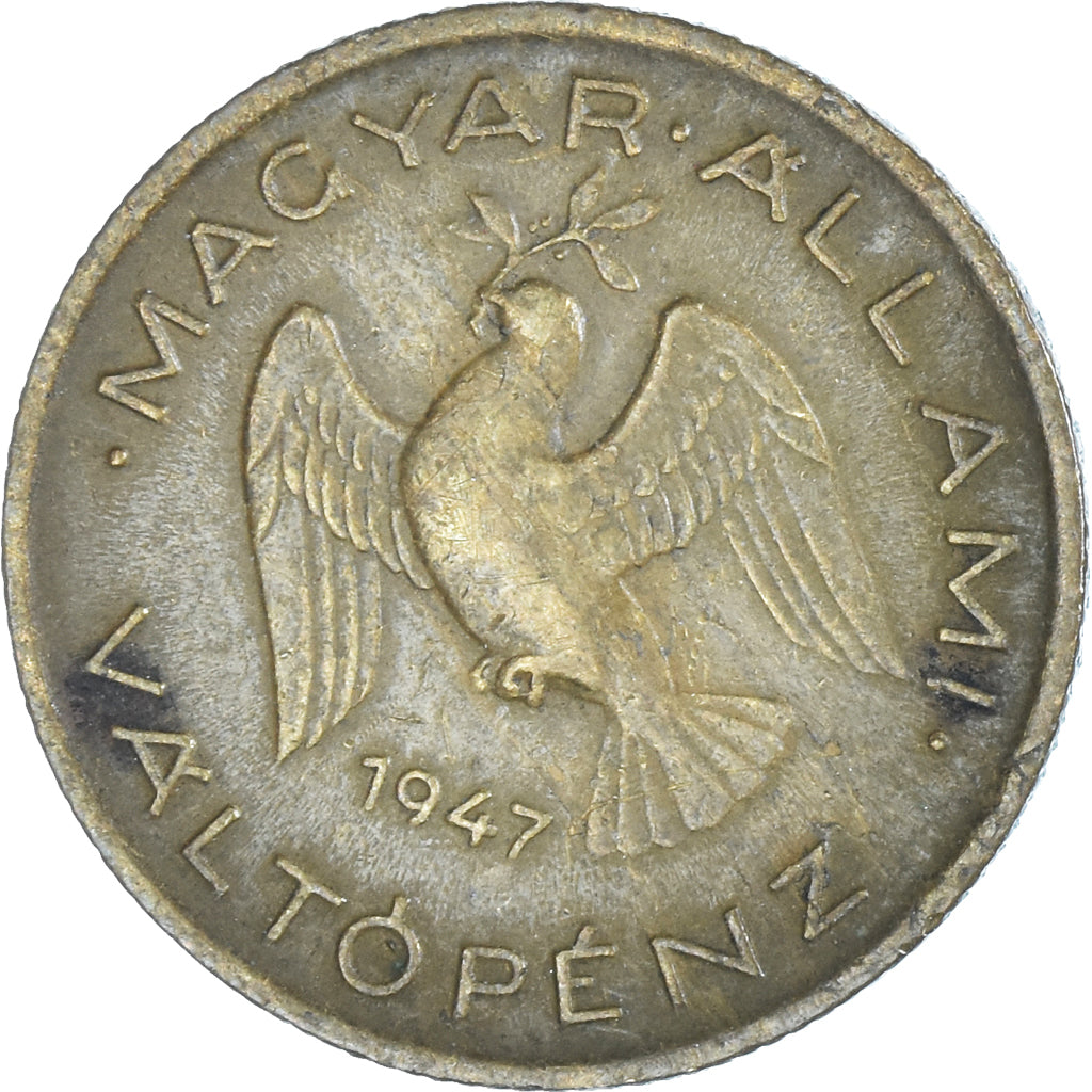 Moeda, Hungria, 10 Filler, 1947, Budapest, AU(50-53), Alumínio-Bronze, KM:530