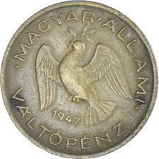 Moeda, Hungria, 10 Filler, 1947, Budapest, AU(50-53), Alumínio-Bronze, KM:530