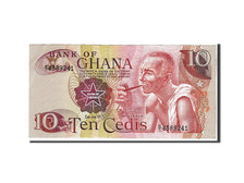 Ghana, 10 Cedis, 1977, KM #16e, AU(50-53), hi4389241