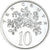 Moeda, Jamaica, Elizabeth II, 10 Cents, 1989, Franklin Mint, MS(60-62)