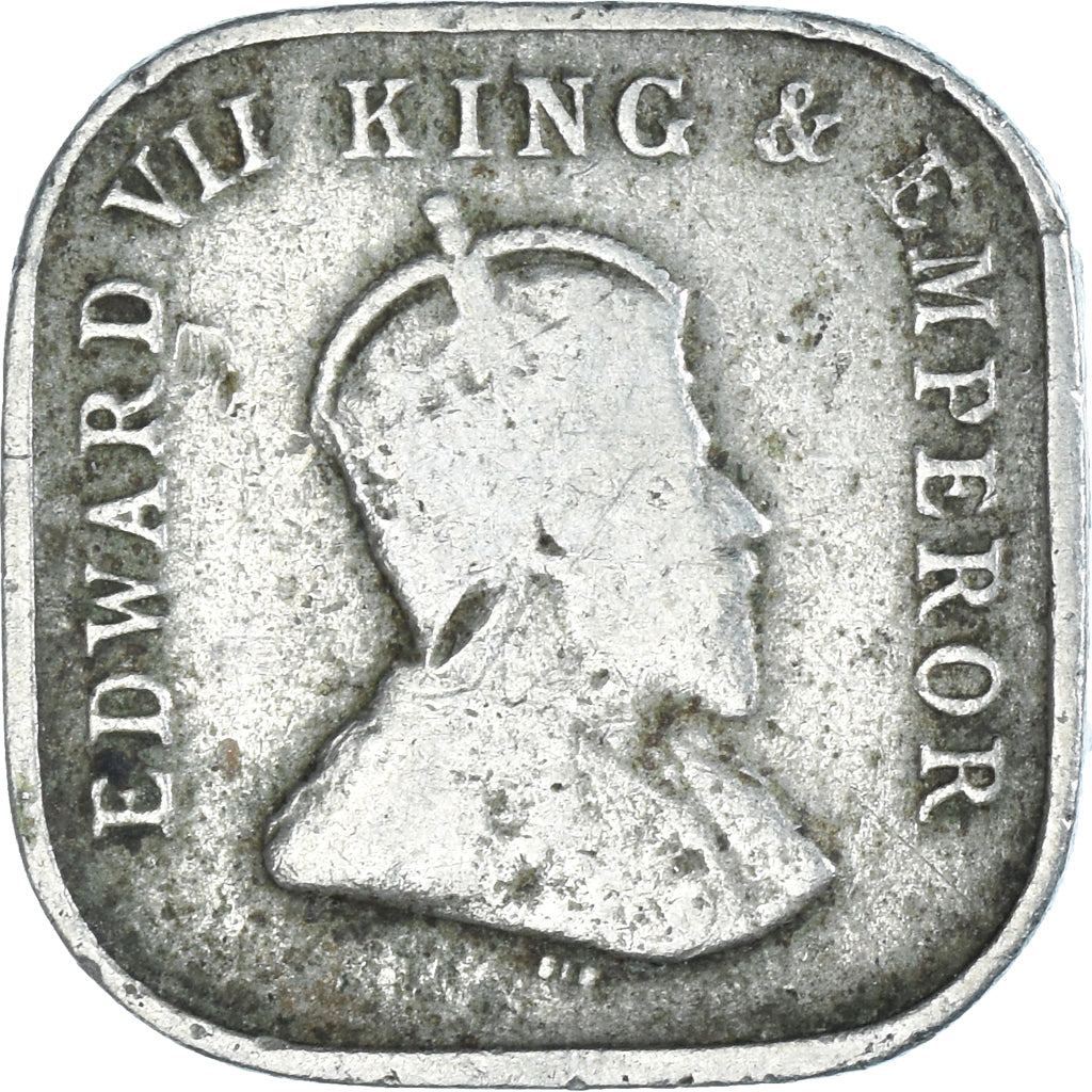 Coin, Ceylon, Edward VII, 5 Cents, 1910, Royal Mint, VF(20-25), Copper-nickel