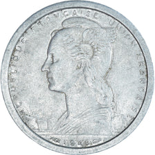 Coin, Madagascar, 2 Francs, 1948, Paris, EF(40-45), Aluminum, KM:4
