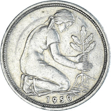 Münze, Bundesrepublik Deutschland, 50 Pfennig, 1950, Munich, SS+