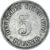 Monnaie, Empire allemand, Wilhelm II, 5 Pfennig, 1901, Hambourg, TB+