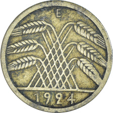 Monnaie, Allemagne, République de Weimar, 5 Reichspfennig, 1924, Muldenhütten
