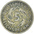 Moneta, NIEMCY, REP. WEIMARSKA, 5 Reichspfennig, 1924, Muldenhütten, VF(30-35)