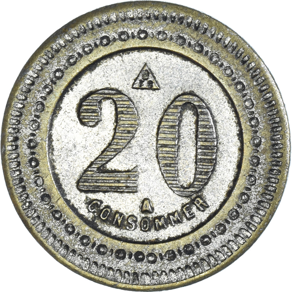 France, 20 Centimes, Token 