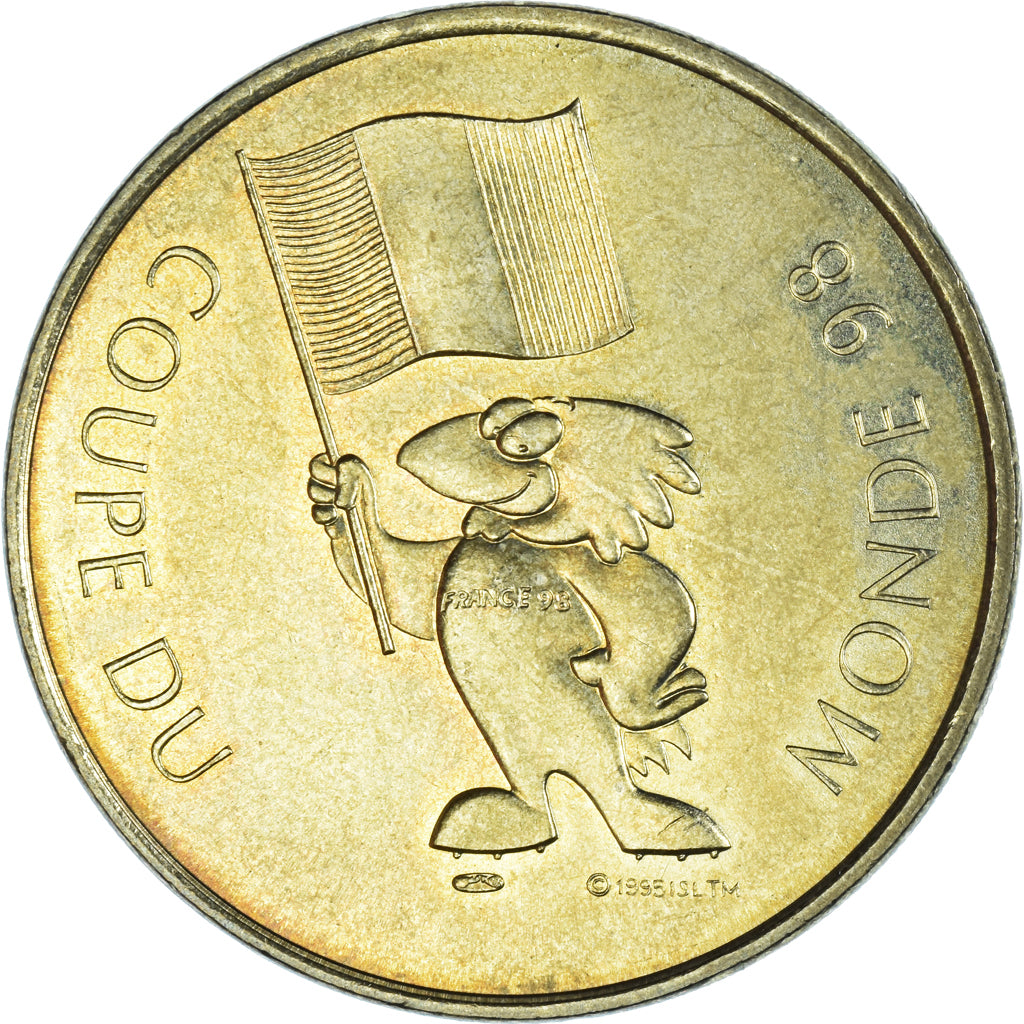 Francia, medalla, France 98, Coupe du Monde de Football, Footix, EBC, Aluminio y