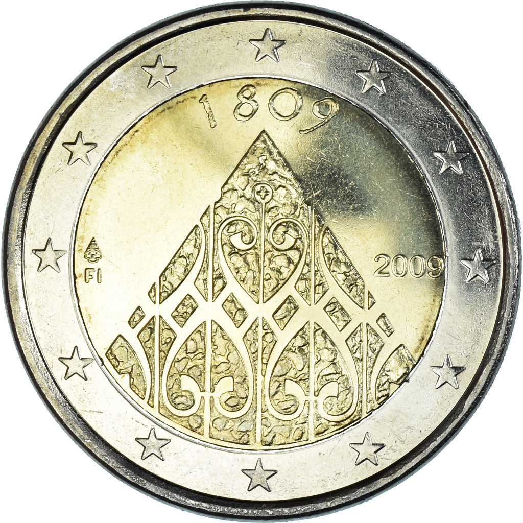 Finlandia, 2 Euro, Autonomy, 2009, Vantaa, SC, Bimetálico, KM:149