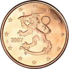 Moneta, Finlandia, 5 Euro Cent, 2007, Vantaa, SPL, Acciaio placcato rame, KM:100