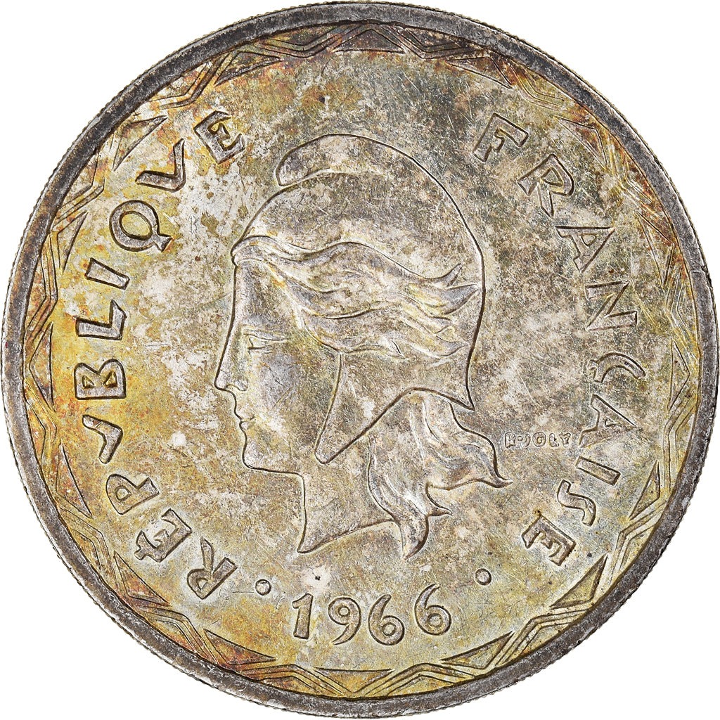 Münze, New Hebrides, 100 Francs, 1966, Paris, UNZ, Silber, KM:1, Lecompte:59