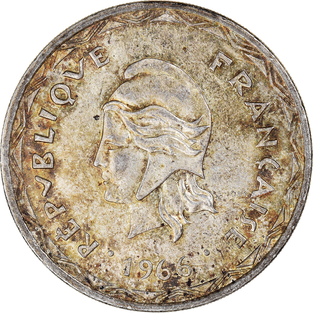 Münze, New Hebrides, 100 Francs, 1966, Paris, UNZ, Silber, KM:1, Lecompte:59