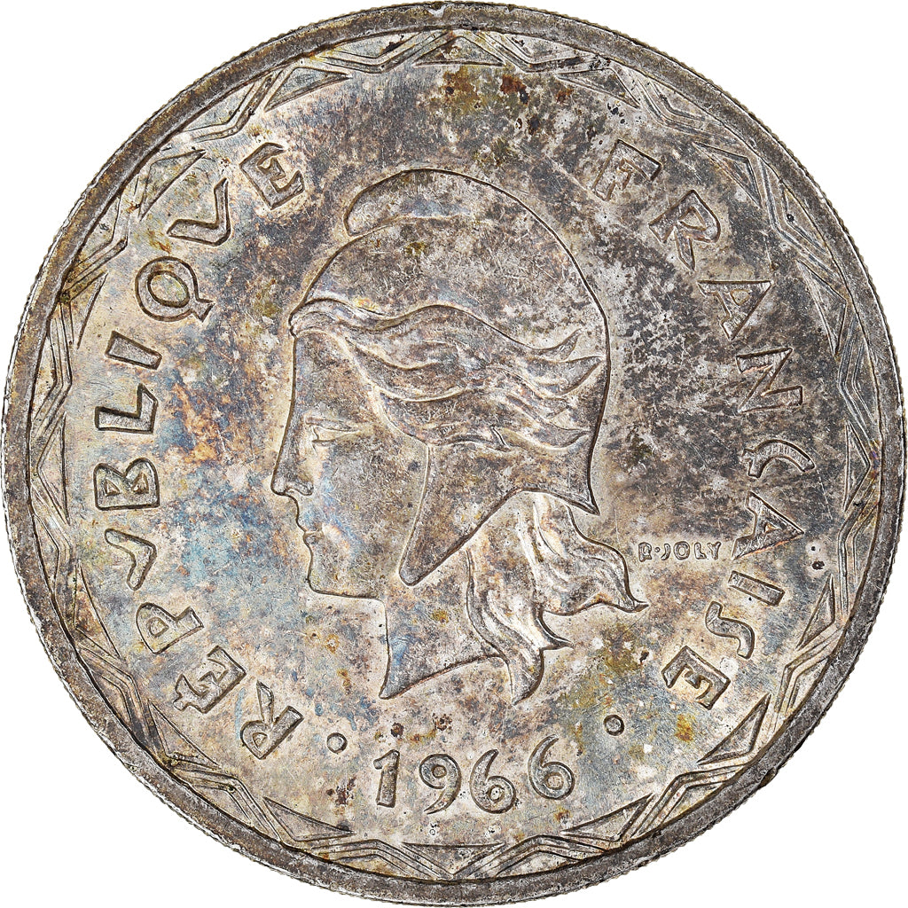 Coin, New Hebrides, 100 Francs, 1966, Paris, MS(63), Silver, KM:1, Lecompte:59