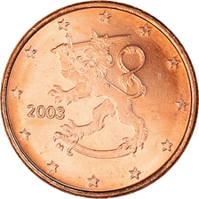 Munten, Finland, Euro Cent, 2003, Vantaa, UNC-, Copper Plated Steel, KM:98