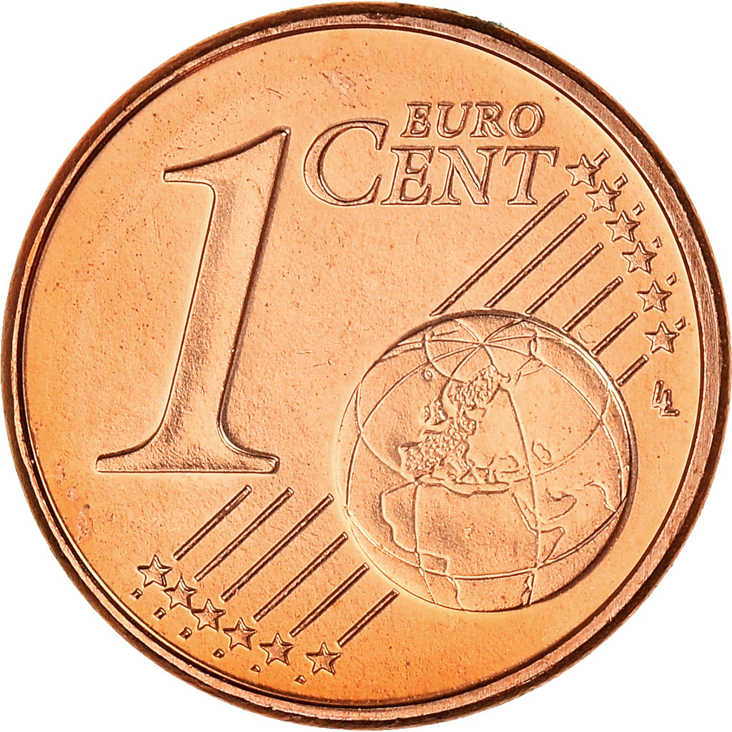 Coin, Luxembourg, Henri, Euro Cent, 2004, Utrecht, MS(63), Copper Plated Steel