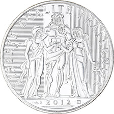 France, 10 Euro, Hercule, 2012, Paris, MS(65-70), Silver, Gadoury:EU 516