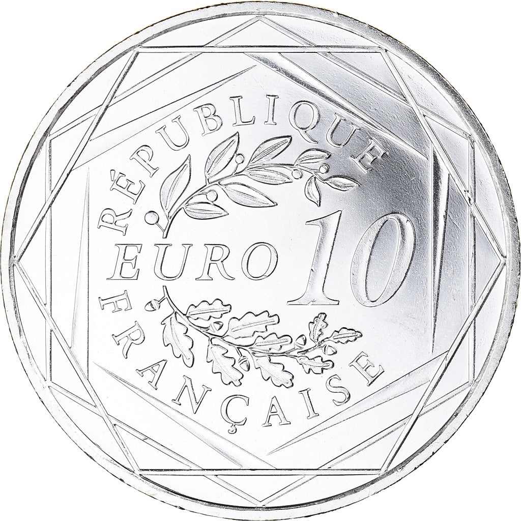 France, 10 Euro, Hercule, 2012, Paris, MS(65-70), Silver, Gadoury:EU 516