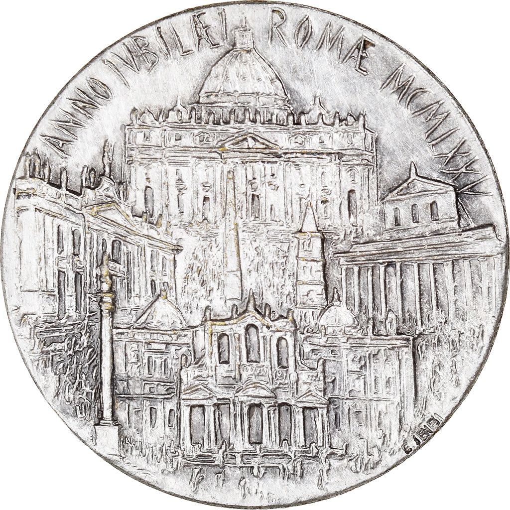 Vatikan, Medaille, Jubilé pour l'Année Sainte, Rome, 1975, UNZ, Silvered