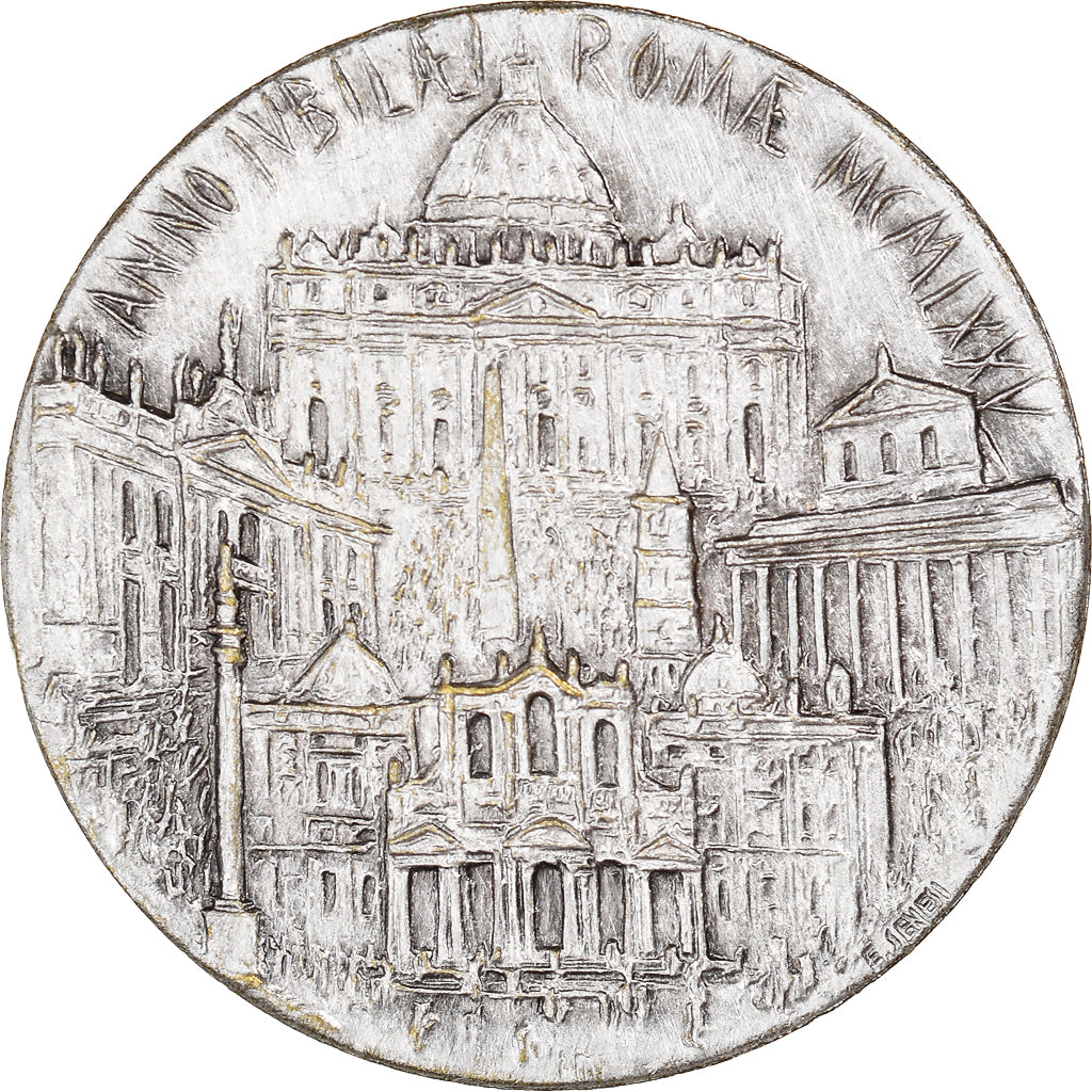 Vatikan, Medaille, Jubilé pour l'Année Sainte, Rome, 1975, UNZ, Silvered