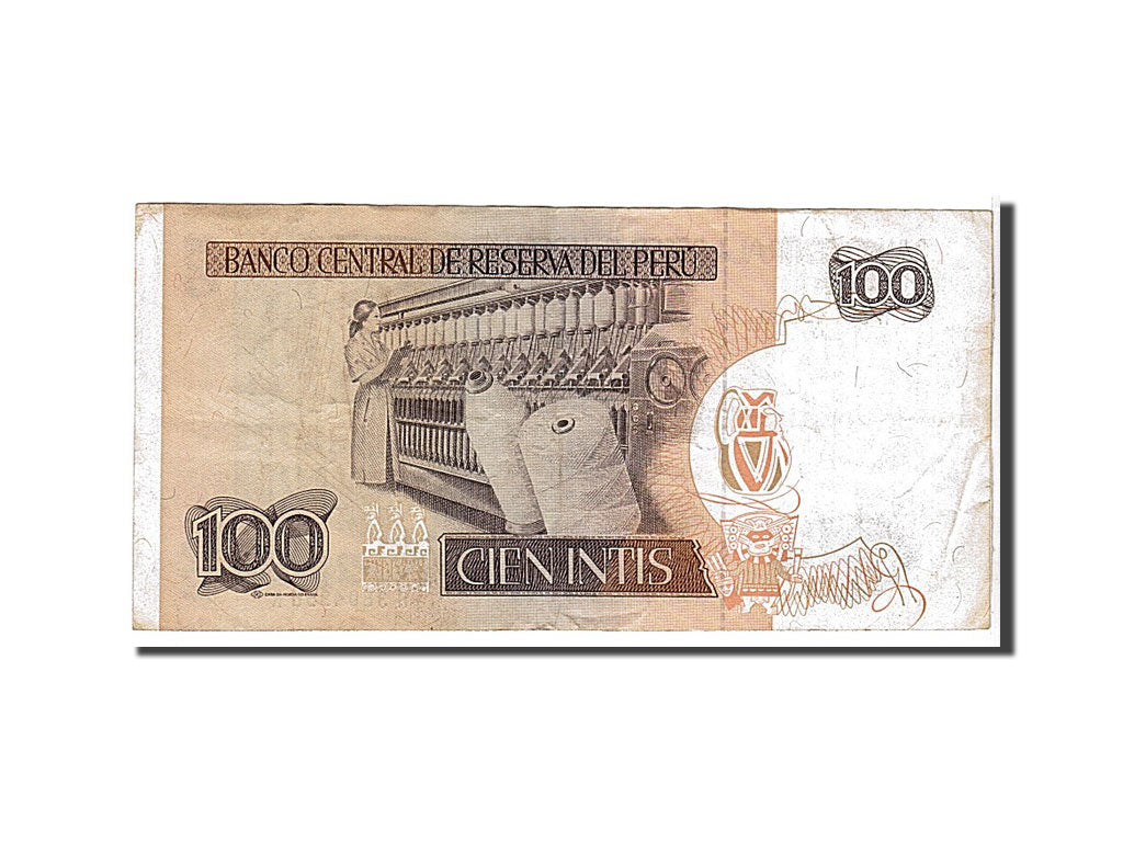 Peru, 100 Intis, 1986, KM #132b, EF(40-45), A3804956R