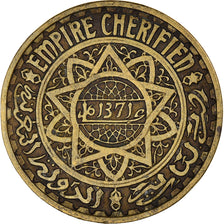 Monnaie, Maroc, Mohammed V, 50 Francs, 1371, Paris, TB+, Bronze-Aluminium, KM:51