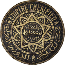 Moneta, Marocco, Mohammed V, 5 Francs, 1365, Paris, MB+, Alluminio-bronzo, KM:43