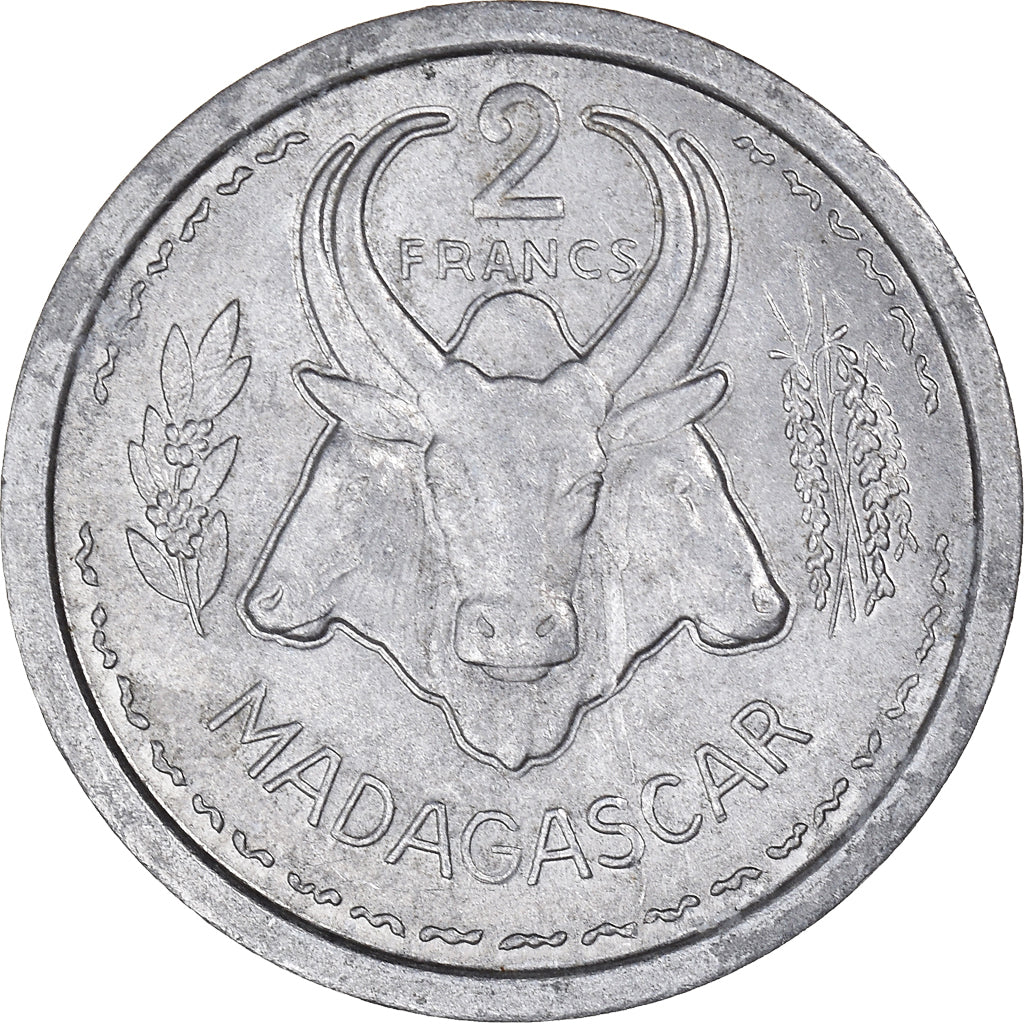 Monnaie, Madagascar, 2 Francs, 1948, Paris, TTB+, Aluminium, KM:4