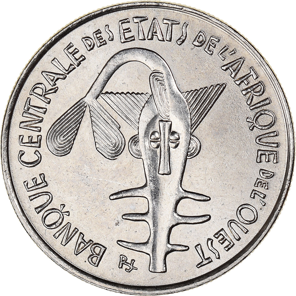 Coin, West African States, 100 Francs, 1976, MS(63), Nickel, KM:4