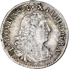 Moneta, Francja, Louis XIV, Des Traitants, 4 Sols, 1676, Paris, EF(40-45)