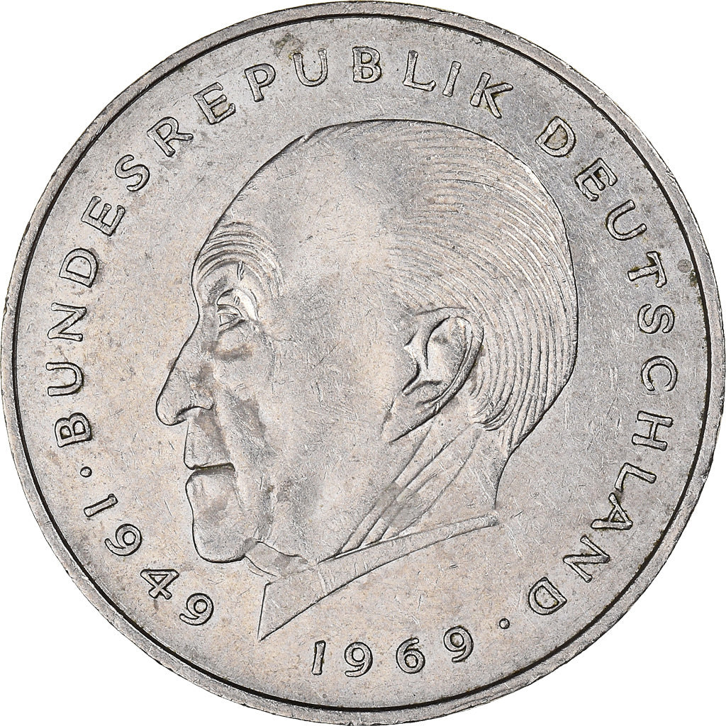 Moneta, GERMANIA - REPUBBLICA FEDERALE, 2 Mark, 1985, Hambourg, BB, Nichel