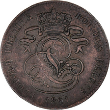 Moneta, Belgio, Leopold I, 2 Centimes, 1861, Brussels, BB, Rame, KM:4.2