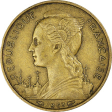 Monnaie, Madagascar, 20 Francs, 1953, Paris, TTB+, Bronze-Aluminium, KM:7