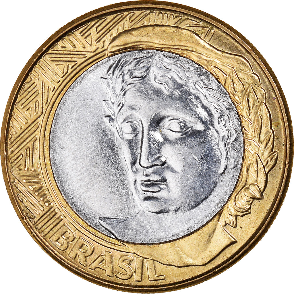 Coin, Brazil, Real, 2009, Rio de Janeiro, EF(40-45), Bi-Metallic, KM:652a