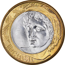 Coin, Brazil, Real, 2004, Rio de Janeiro, AU(50-53), Bi-Metallic, KM:652a