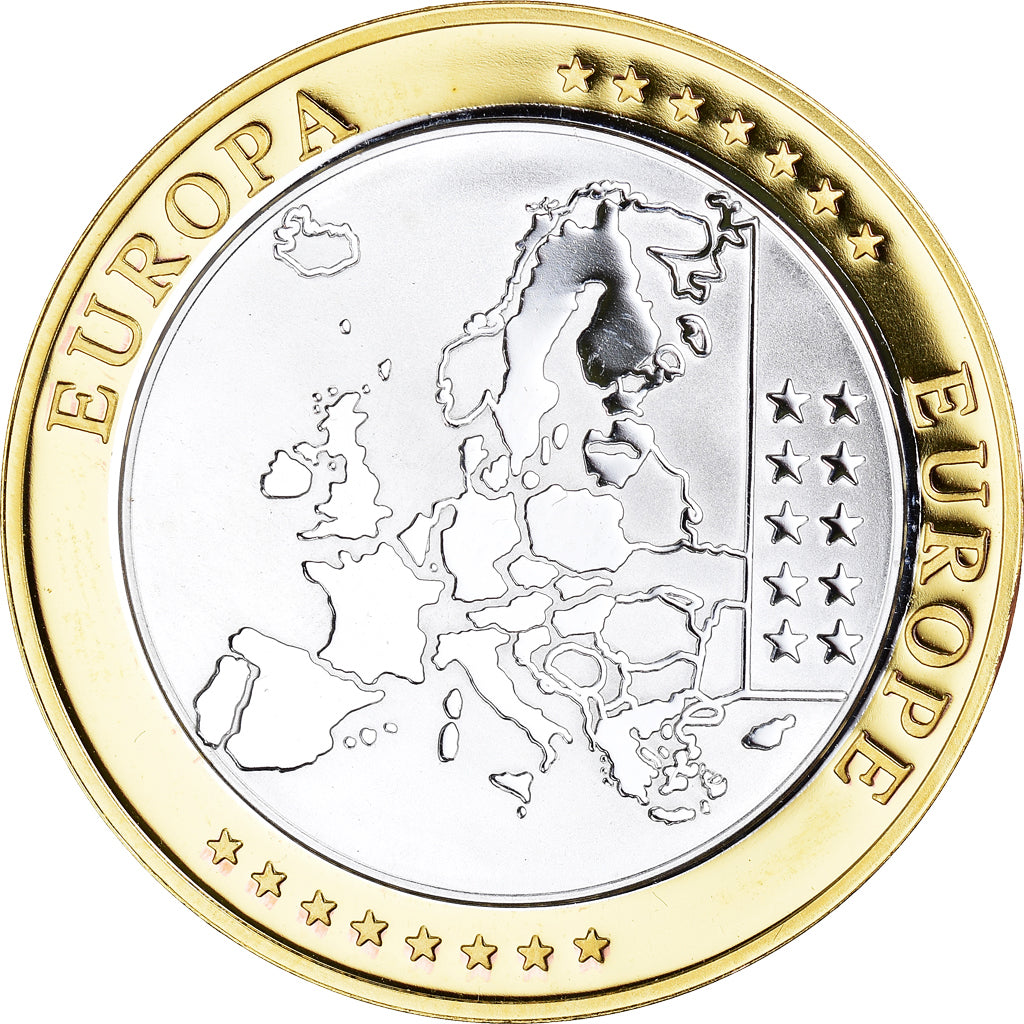 Vatikan, Medaille, L'Europe, Vatican, FDC, STGL, Gold plated silver