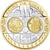 España, medalla, L'Europe, Espagne, Politics, FDC, FDC, Silver plated gold