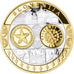 Słowenia, medal, Euro, Europa, Politics, FDC, MS(65-70), Silver plated gold