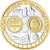 San Marino, medalla, Euro, Europa, FDC, Silver plated gold