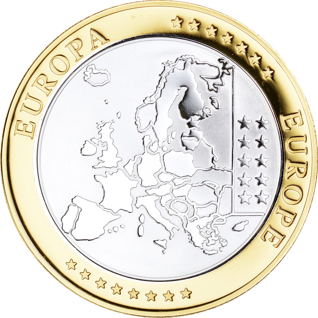 San Marino, Medal, Euro, Europa, MS(65-70), Silver plated gold