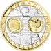 Mónaco, medalha, L'Europe, Monaco, Politics, MS(65-70), Silver plated gold