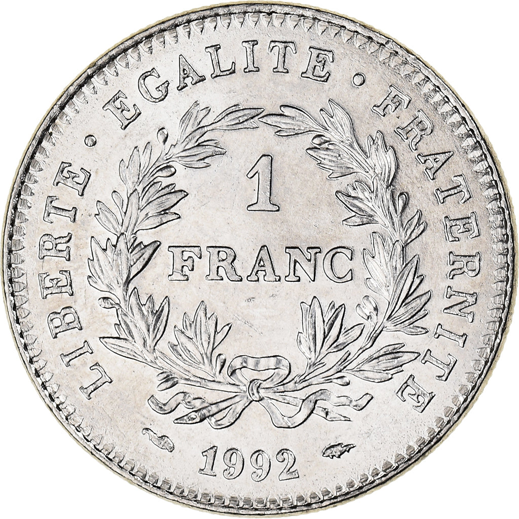 Münze, Frankreich, République, Franc, 1992, Paris, VZ+, Nickel, KM:1004.1