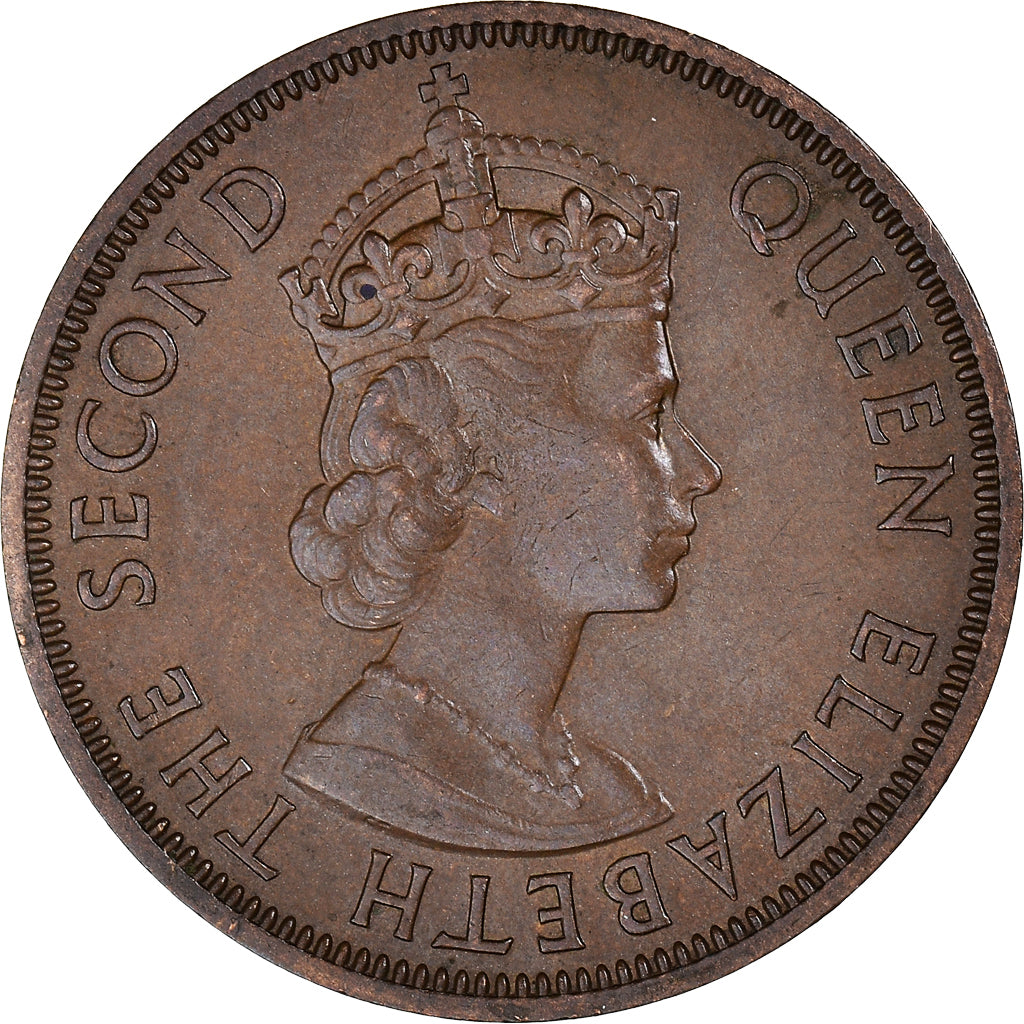 Coin, Cyprus, 5 Mils, 1955, AU(50-53), Bronze, KM:34