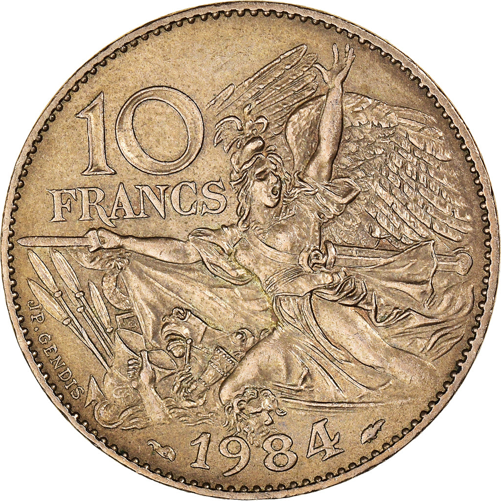 Münze, Frankreich, 10 Francs, 1984, SS+, Copper-nickel Aluminium, Gadoury:818