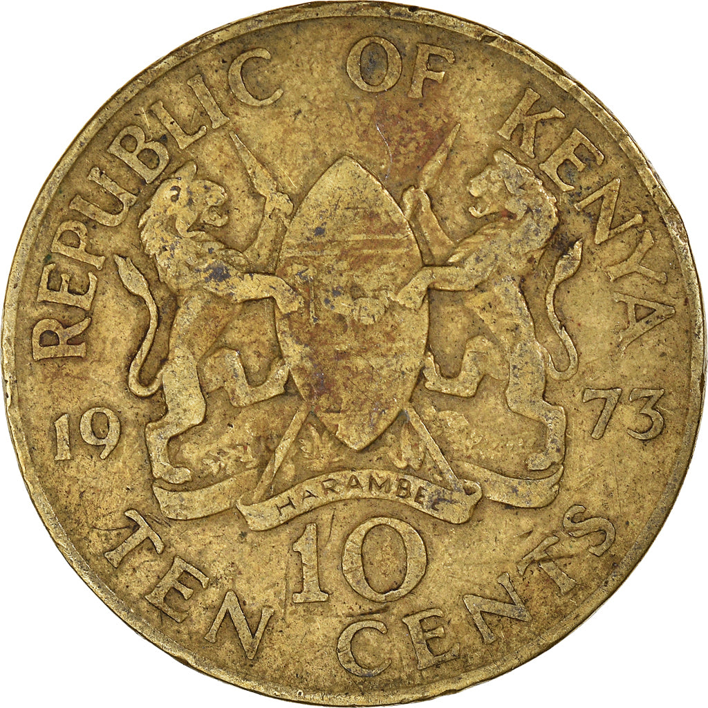 Monnaie, Kenya, 10 Cents, 1973, TB+, Nickel-Cuivre, KM:11