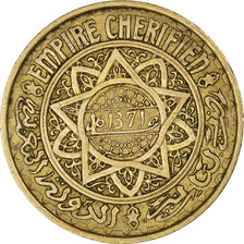 Coin, Morocco, 50 Francs, 1371, Paris, EF(40-45), Aluminum-Bronze