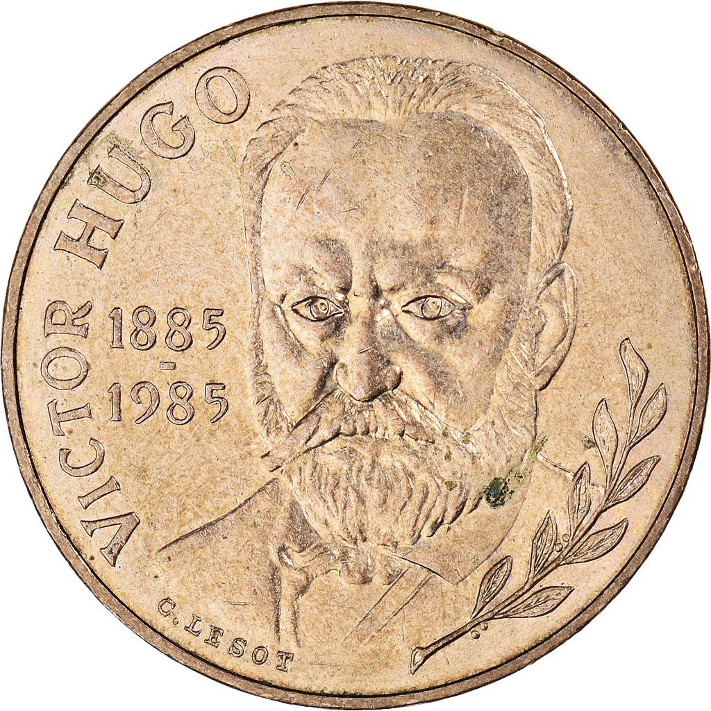 Münze, Frankreich, 10 Francs, 1985, Victor Hugo, VZ, Copper-nickel, KM:956