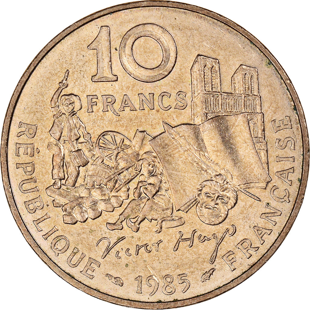 Münze, Frankreich, 10 Francs, 1985, Victor Hugo, VZ, Copper-nickel, KM:956